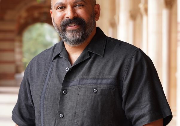 H. Samy Alim outside Royce Hall