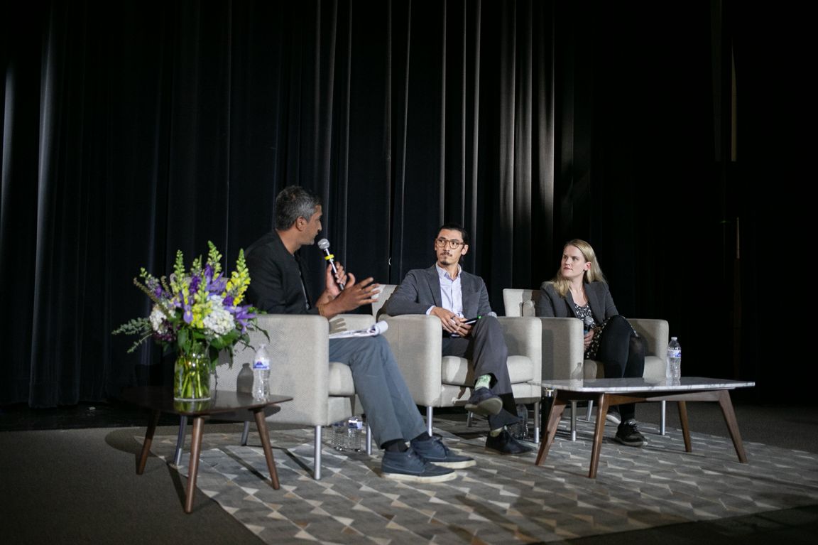 Ramesh Srinivasan, Jeff Orlowski-Yang, Frances Haugen