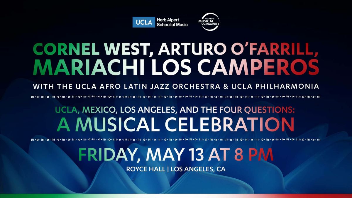 Cornel West, Arturo O’Farrill and Mariachi Los Camperos concert