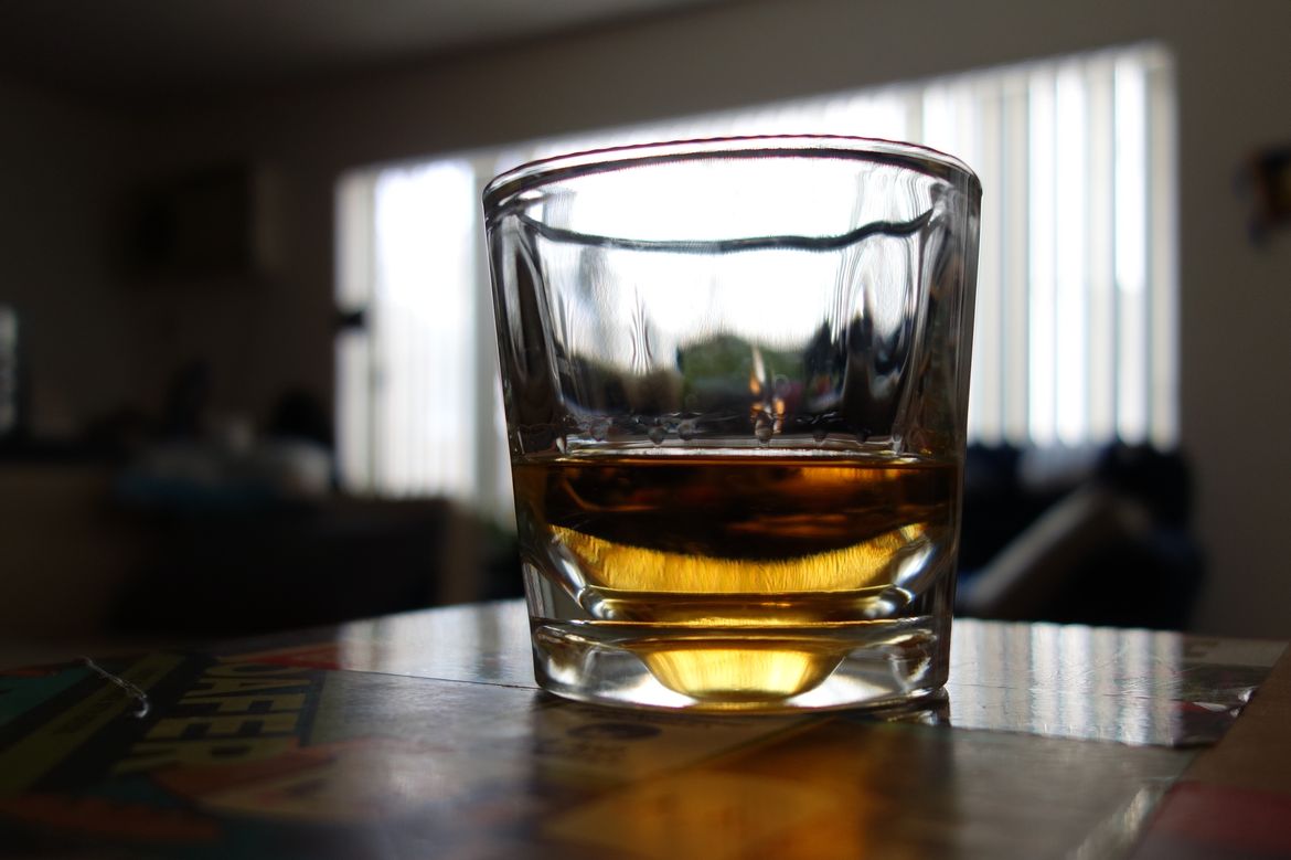 glass of whiskey