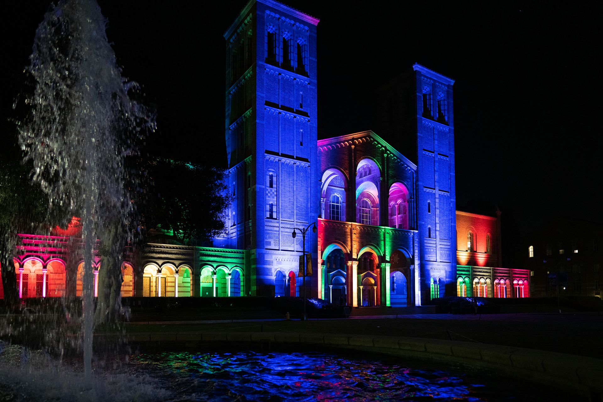 Royce Hall Shapiro Fountain Pride 2022