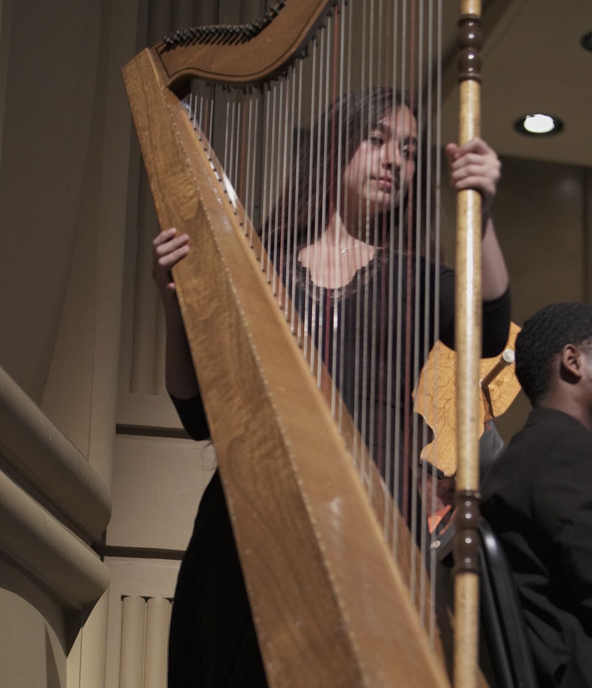 Alaina Stark with harp