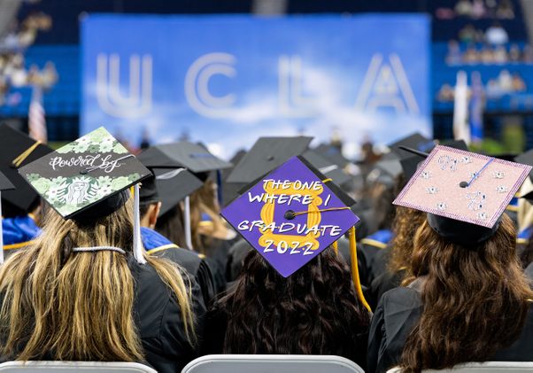 Commencement 2022 mortarboards