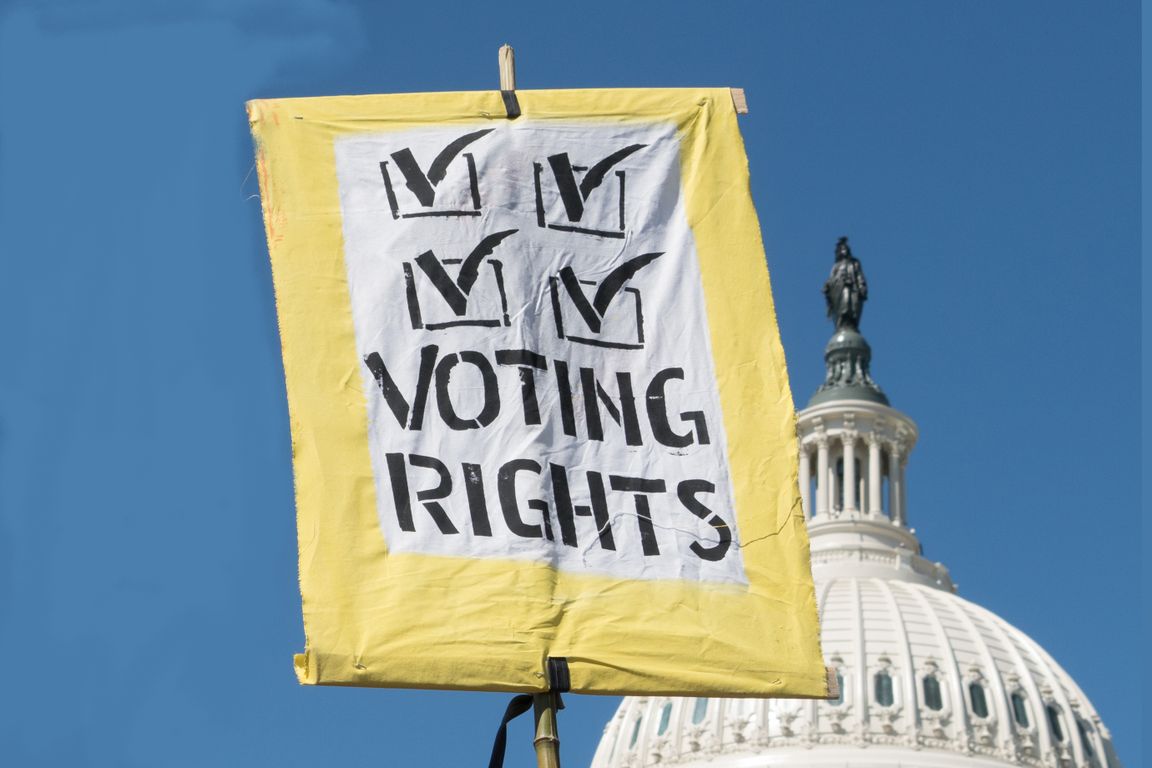 Voting rights sign