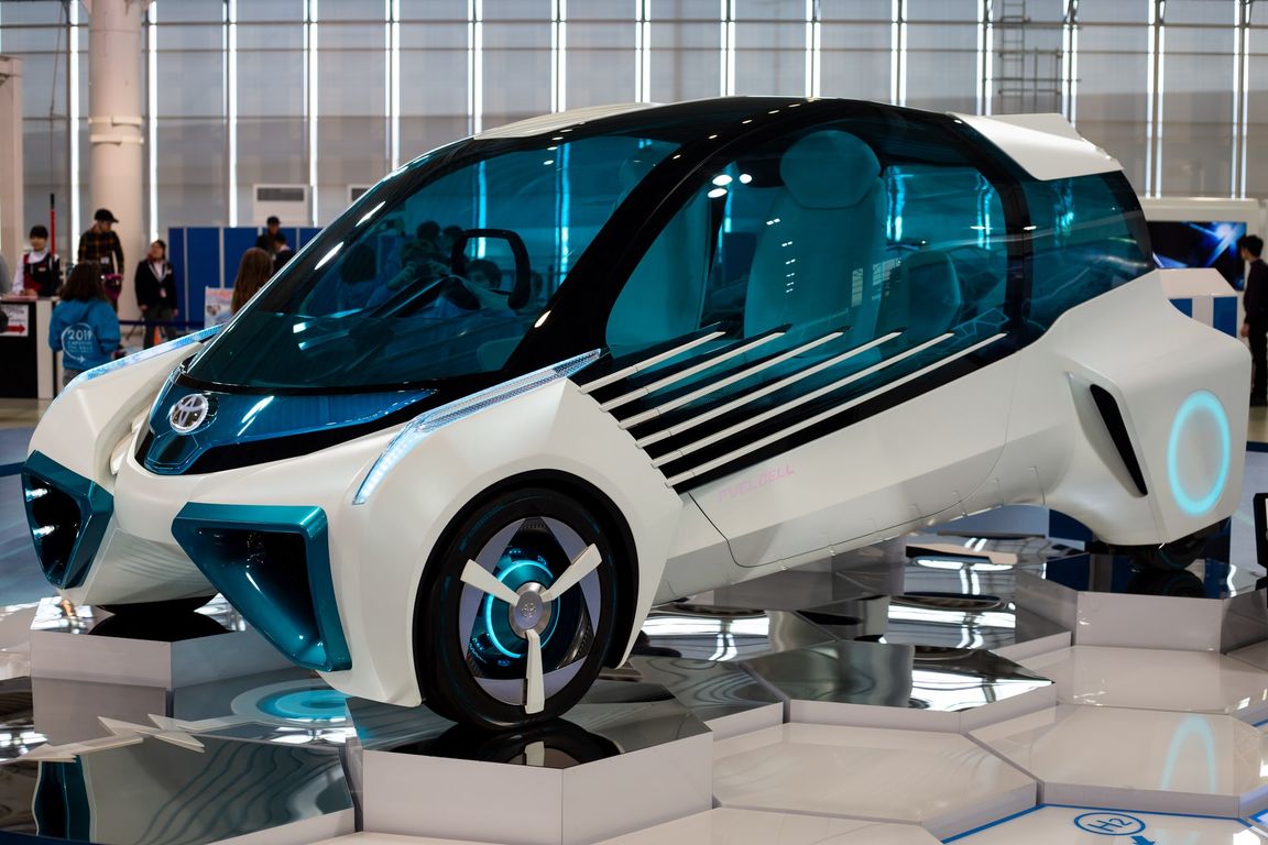 Hydrogen fuel cell concept vehicle