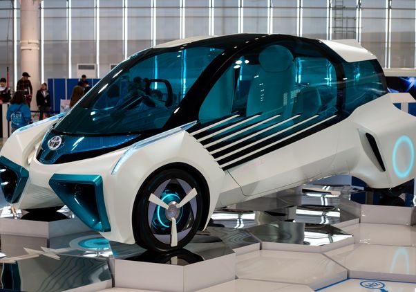 Hydrogen fuel cell concept vehicle