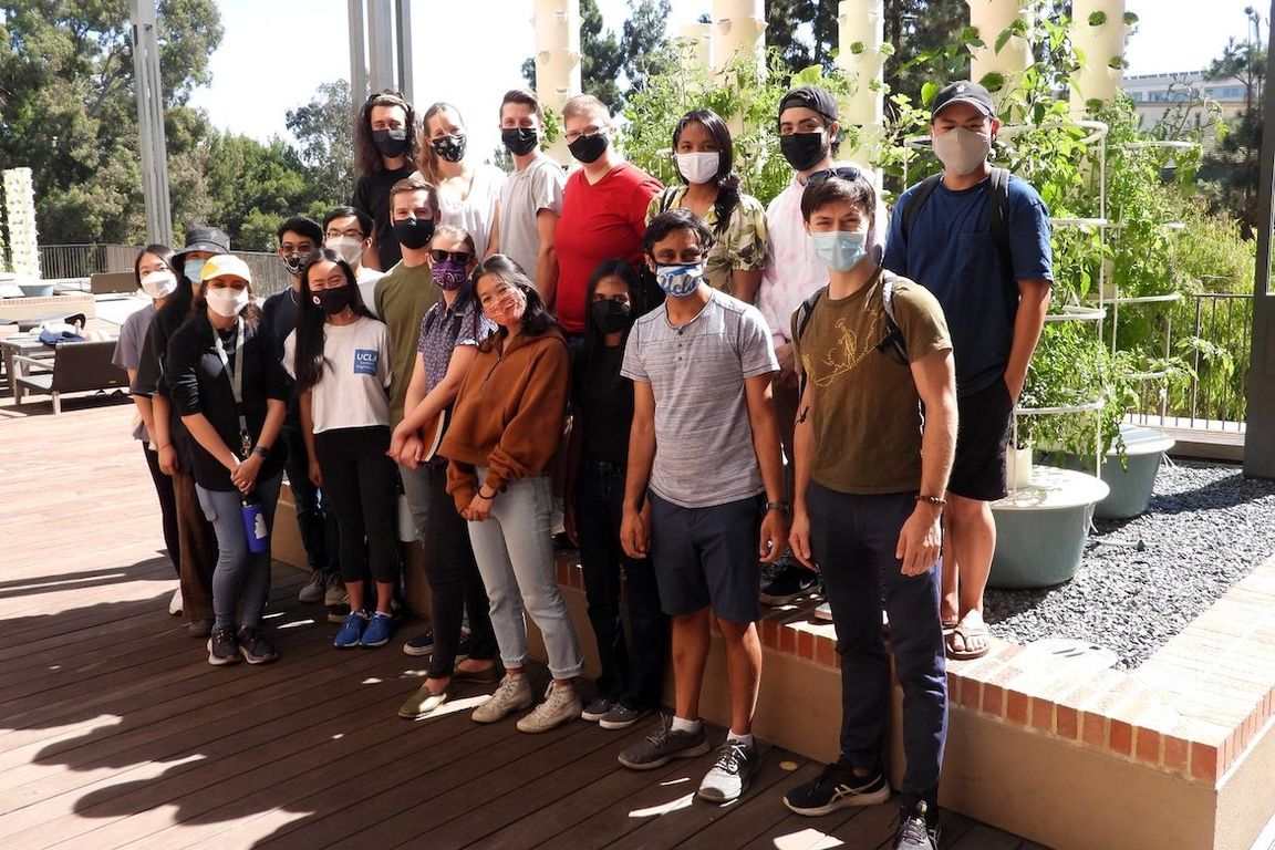Group photo of INFEWS students outside