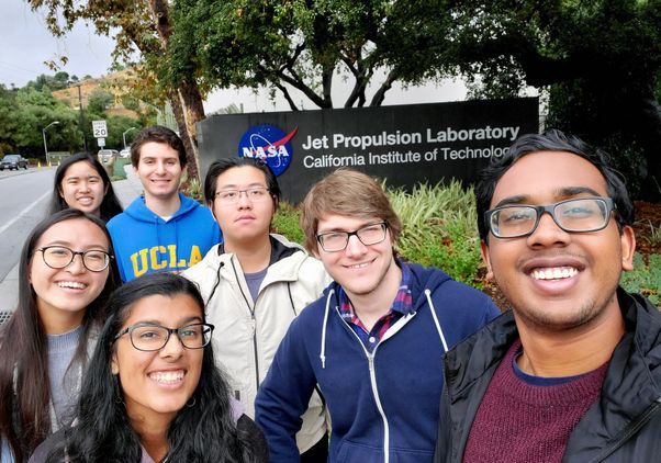 7 ELFIN members on a field trip to JPL