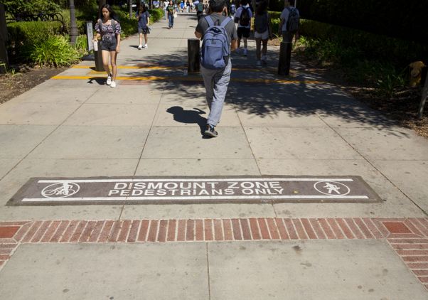 Click to open the large image: Dismount zone stenciling