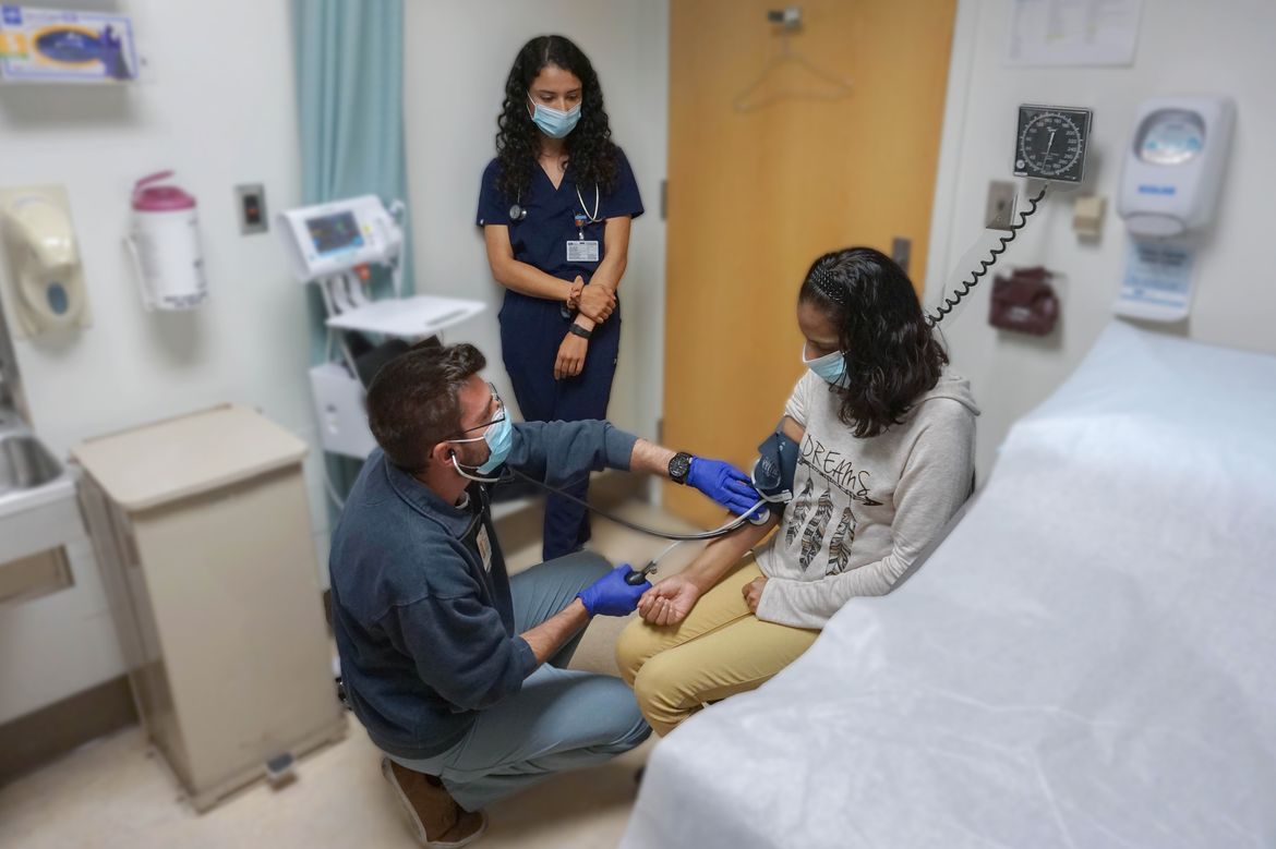 Patient exam at UCLA Health