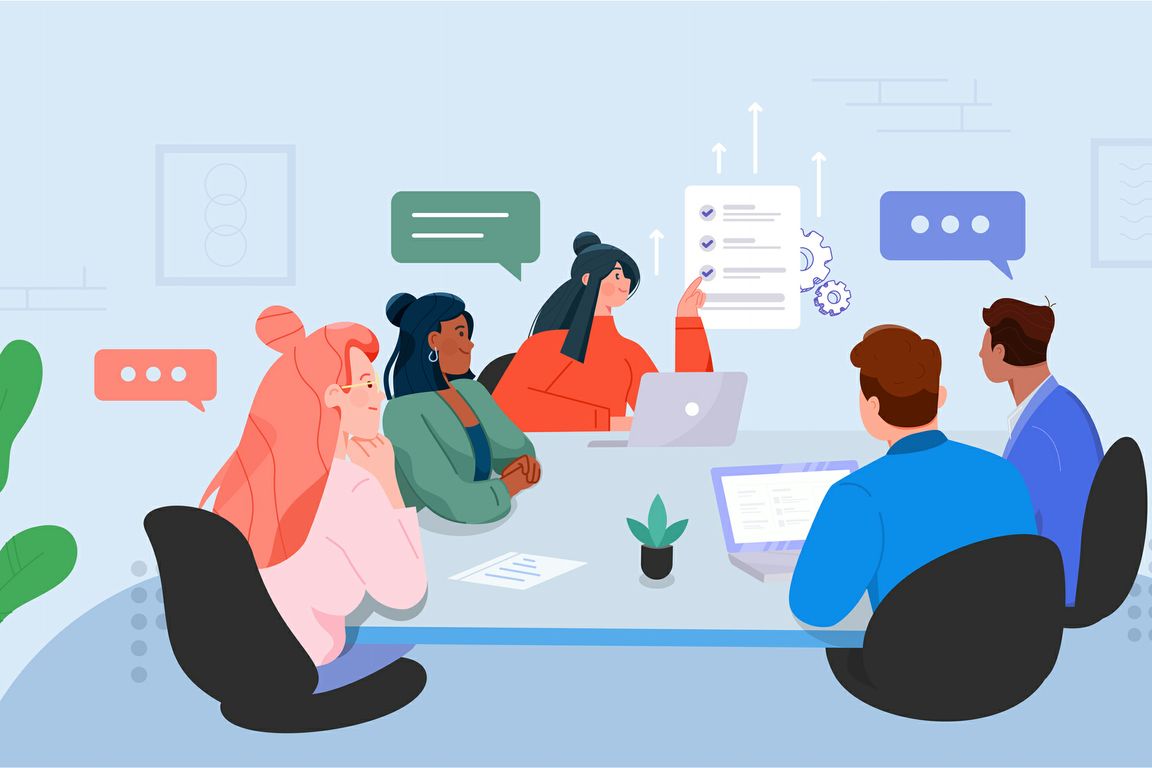 Board room illustration
