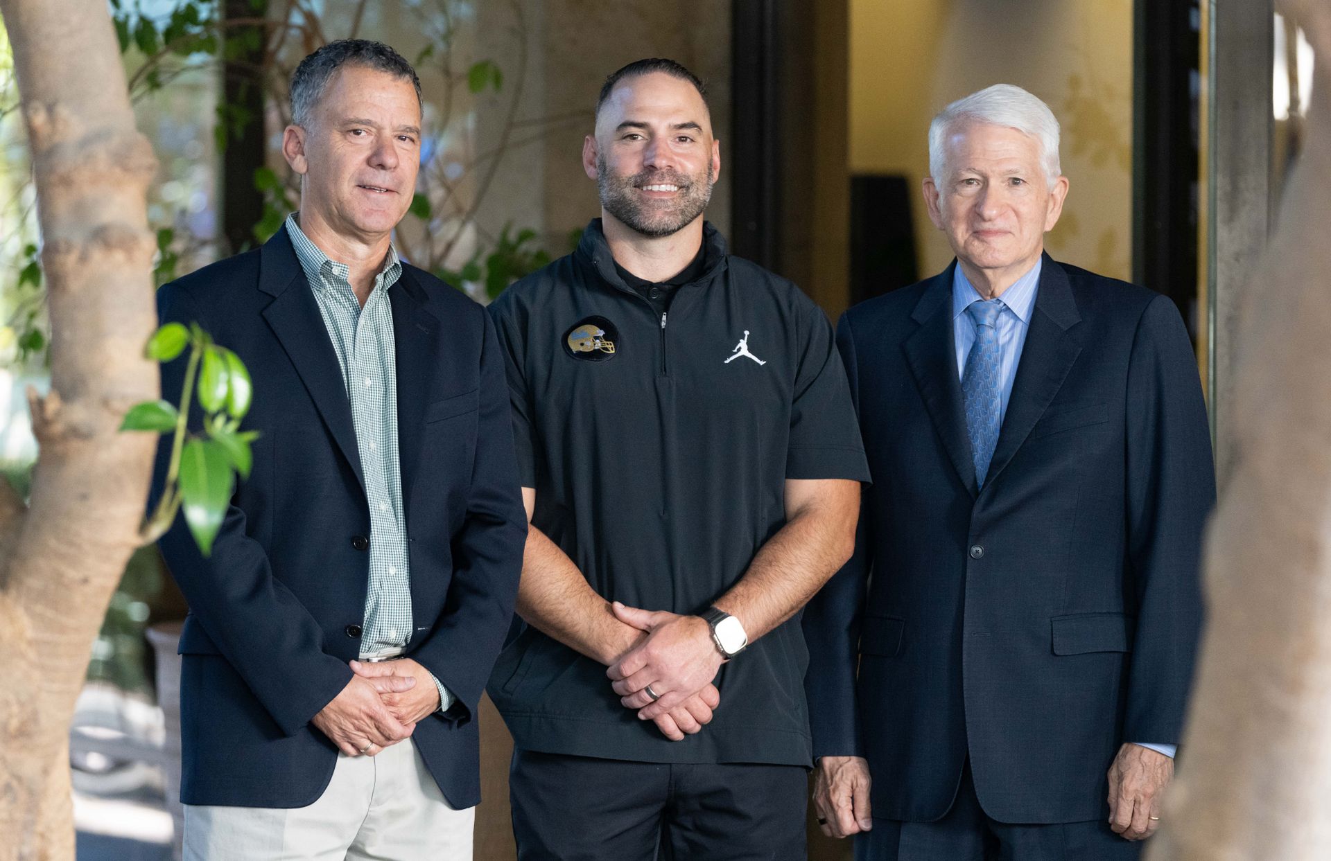 Chancellor Block, Tony DeFrancesco and Bryce McDonald at Nov. 9 campus luncheon honoring veterans