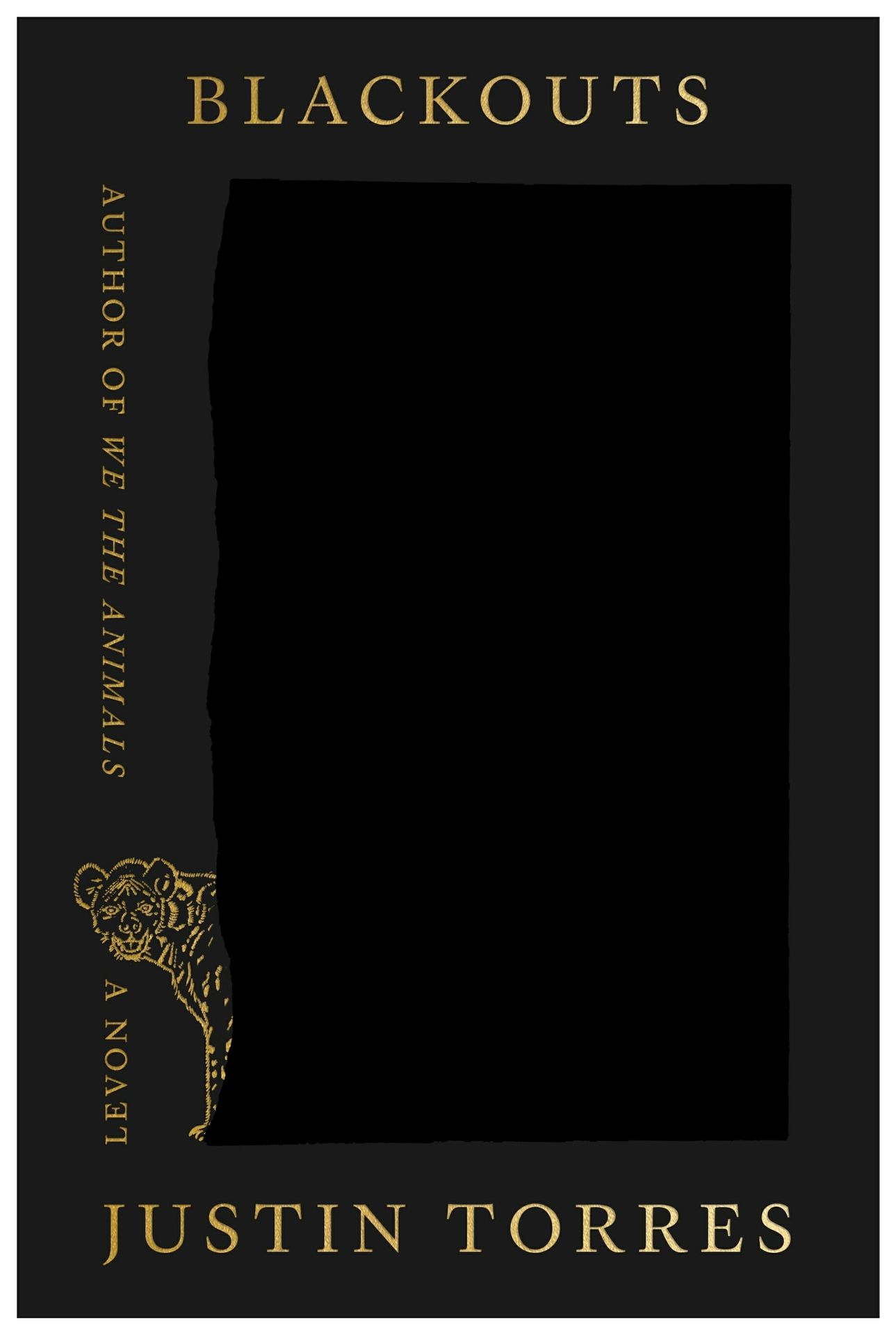 “Blackouts” book cover showing sketch of a hyena