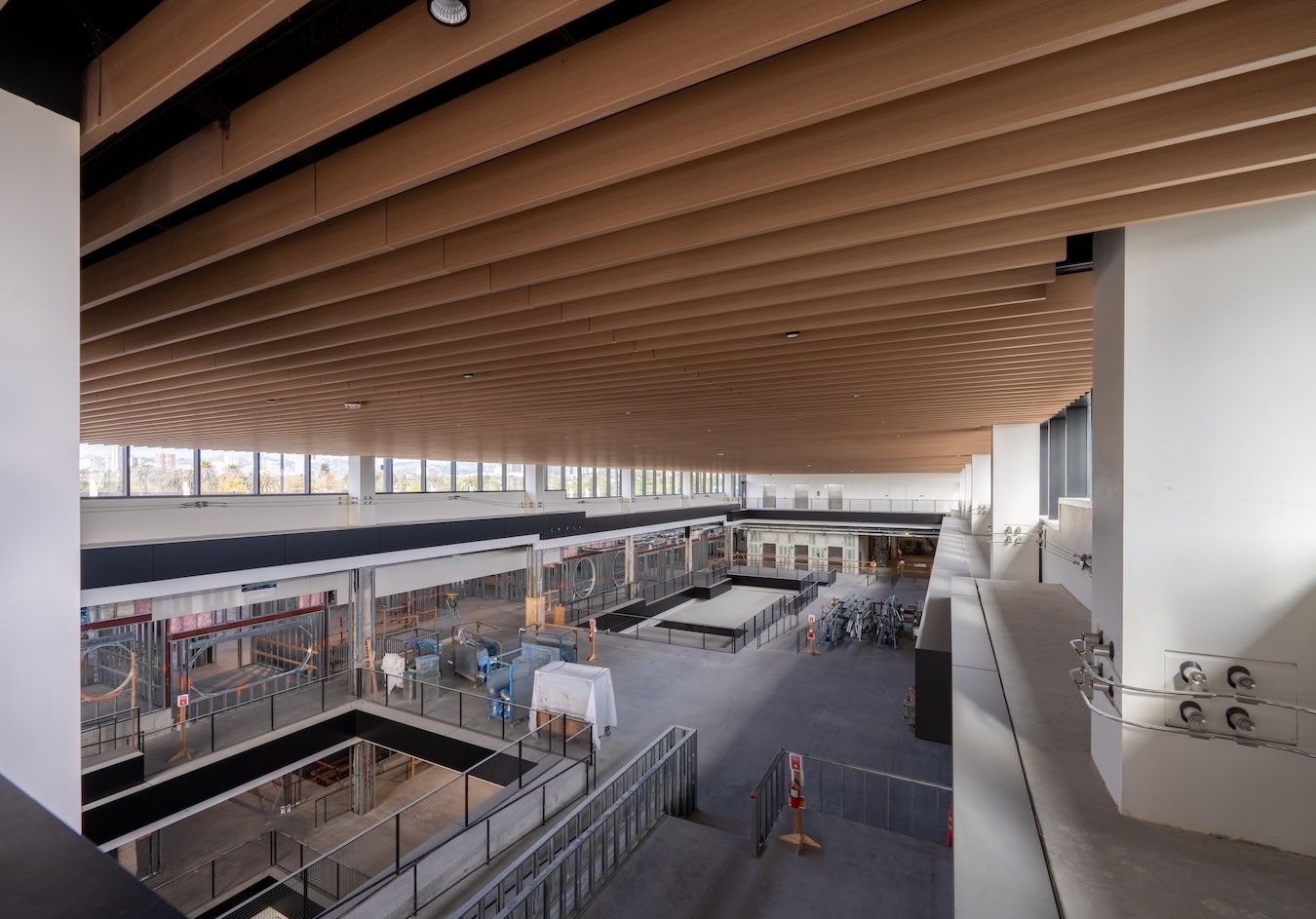 Wide shot of an interior space at the former Westside Pavilion
