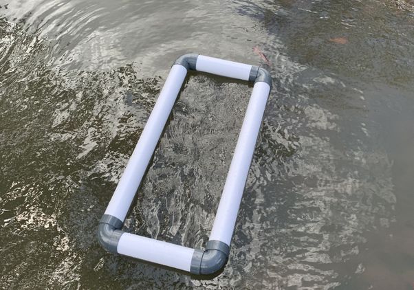 Vetiver raft frame