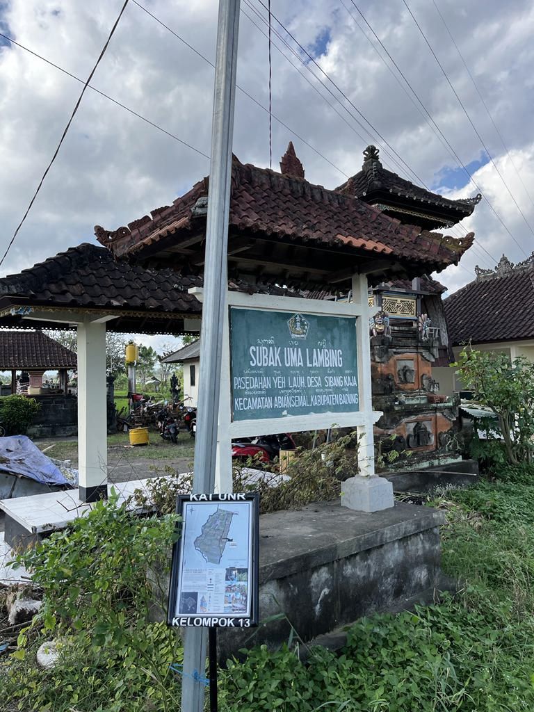 Subak Uma Lambing, the Sibang Kaja farming cooperative