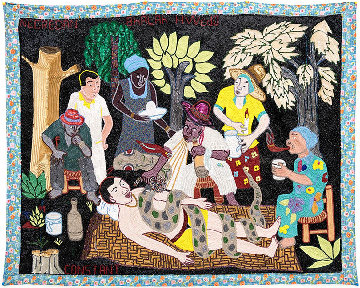 “Nègre Danbhalah Hwèdo” by Myrlande Constant