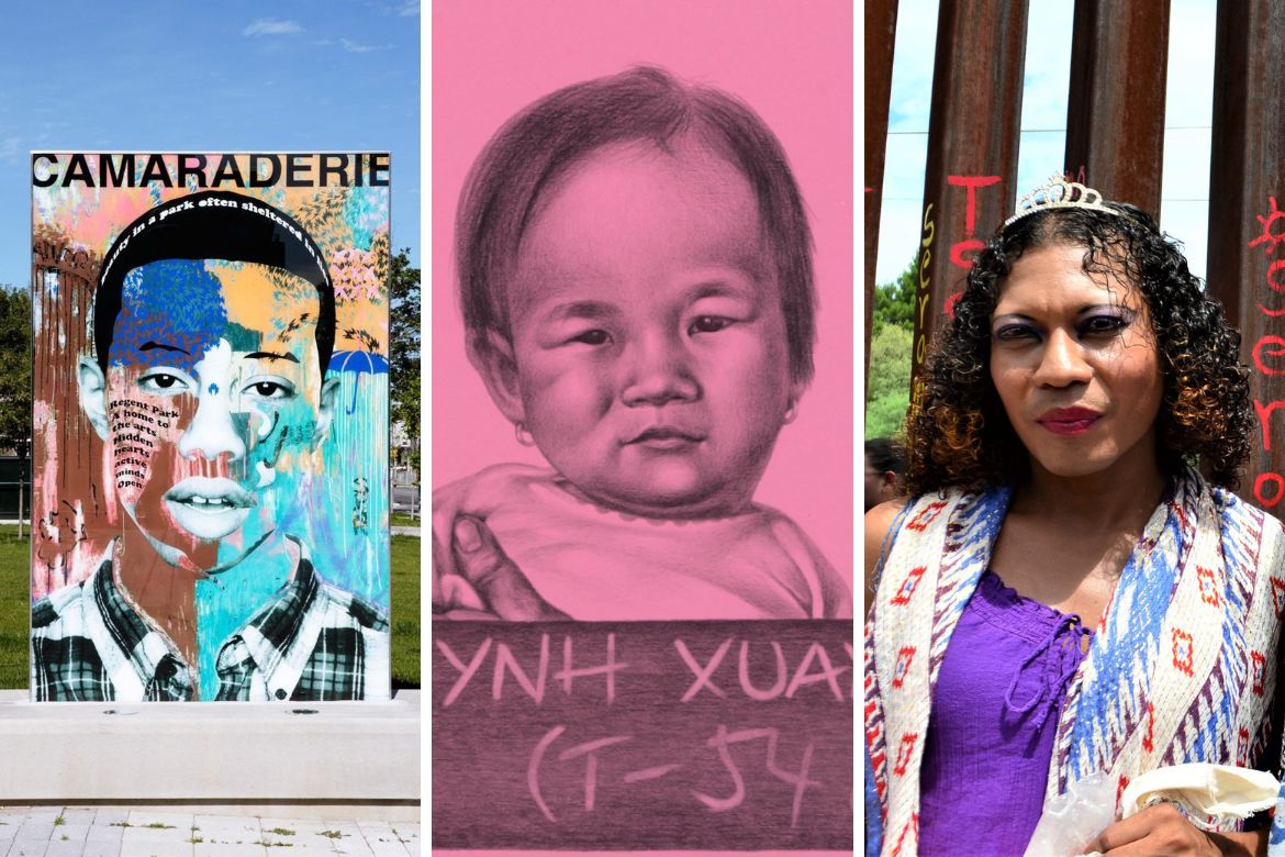 Collage of images from UCLA Library’s diasporas series