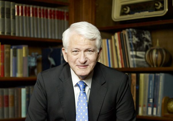 Portrait of Chancellor Block in office