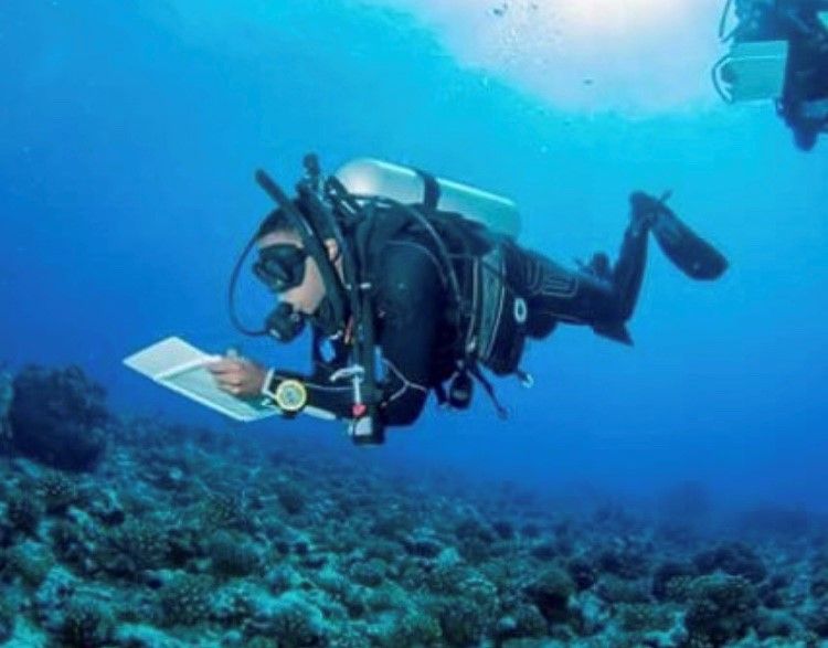 De'Marcus Robinson scuba diving