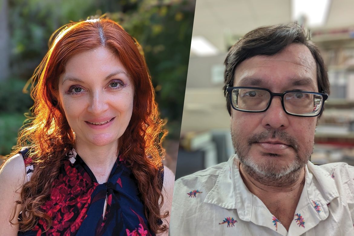 Portraits of Smadar Naoz and Doug Johnson