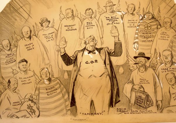 Rollin Kirby Tammany Hall cartoon from the Kahn Collection 