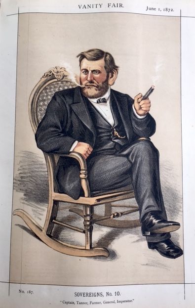 Vanity Fair illustration of Ulysses S. Grant from the Kahn Collection 