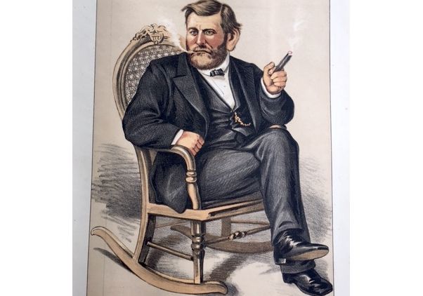 Vanity Fair illustration of Ulysses S. Grant from the Kahn Collection 