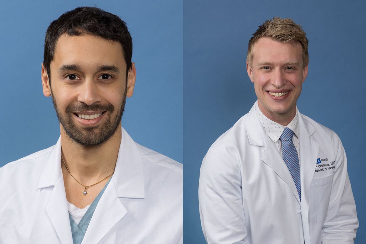 Composite of Adam Weiner, left, and Wayne Brisbane