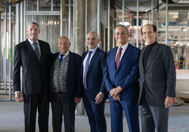 Left to right: Dr. Gary Michelson, Meyer Luskin, Dr. Eric Esrailian, Dr. Arie Belldegrun and Michael Milken