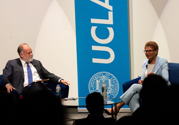 Mayor Karen Bass with Jim Newton Nov 2024