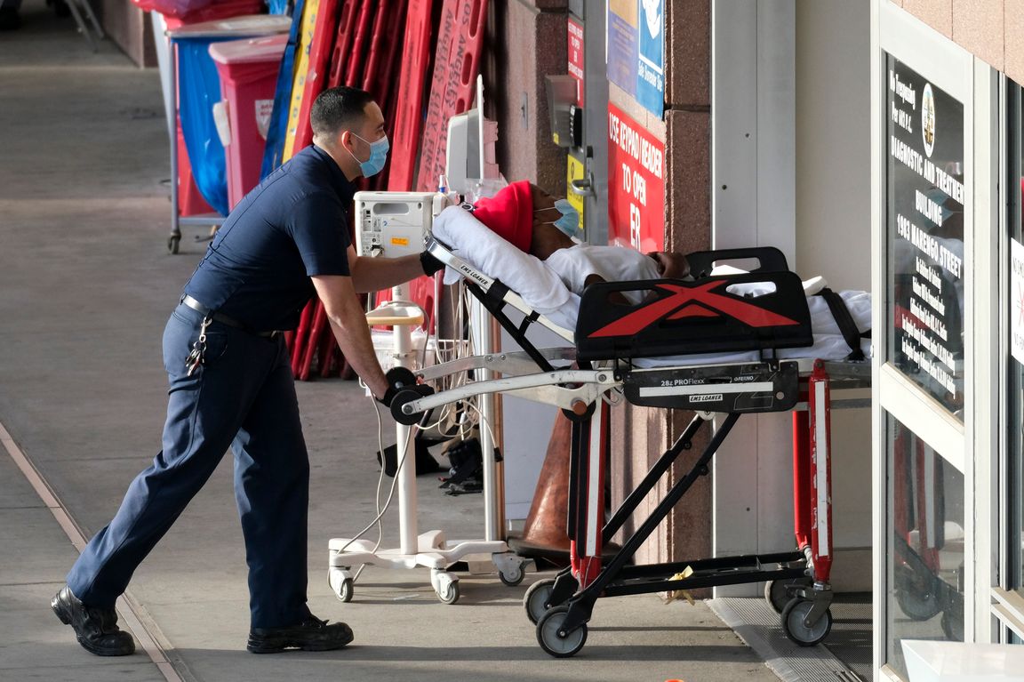 Patient on a stretcher