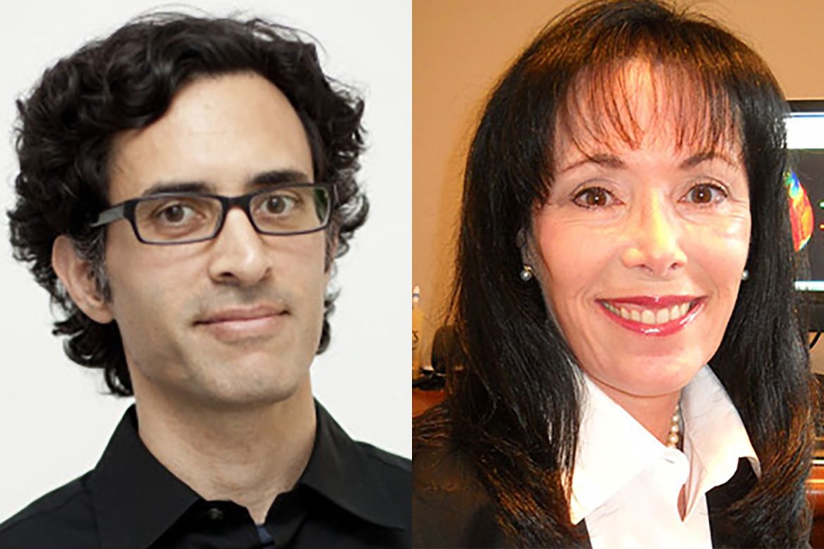 Portrait of Dara Ghahremani and Edythe London