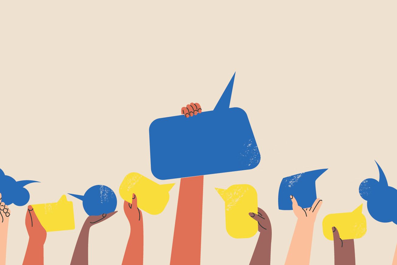 Diverse arms raised