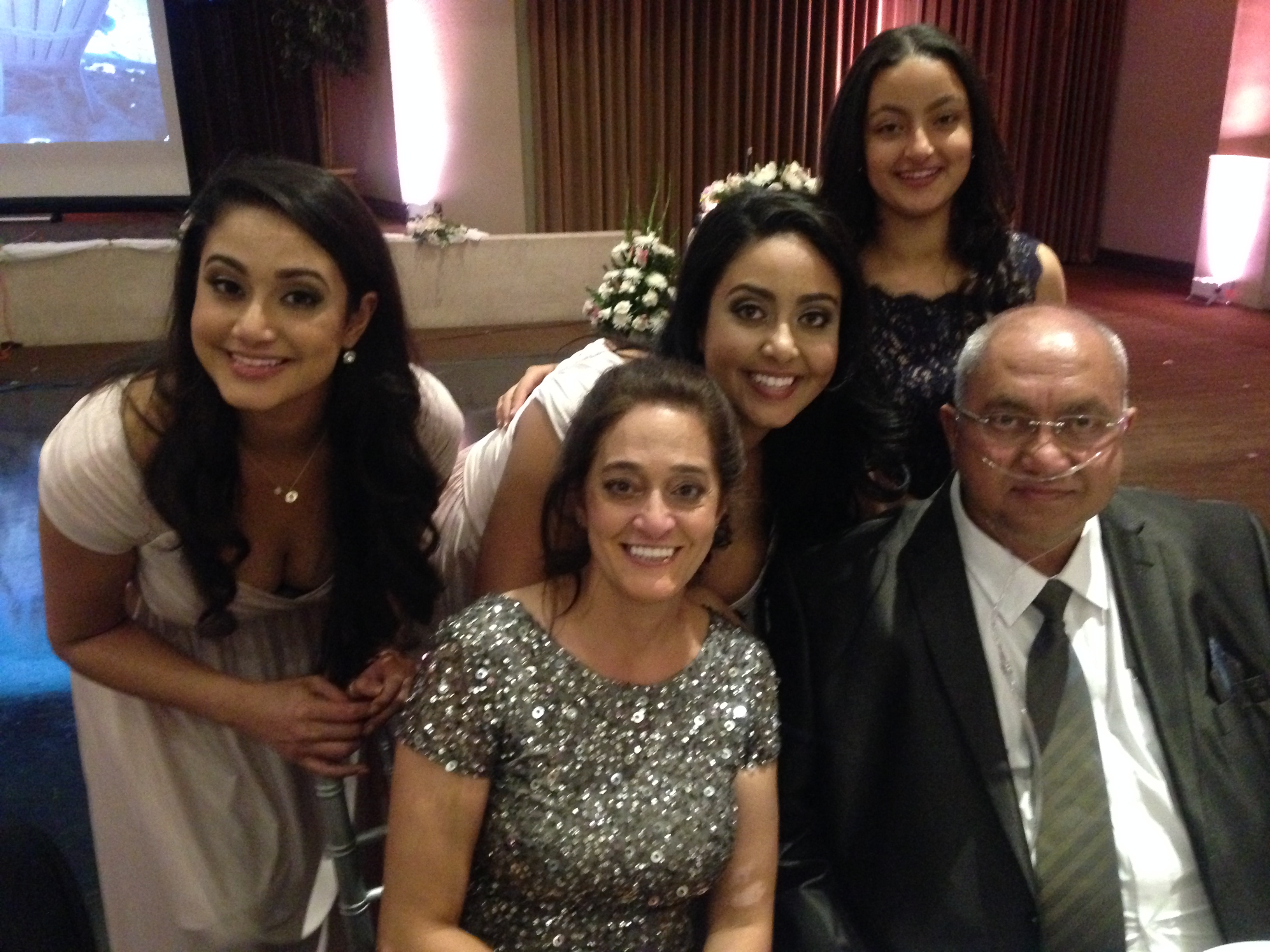 UCLA student Youstina Labib (top right) with her family.