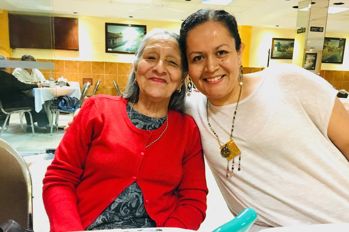 Diana Rinza and her grandmother, Estela Fernandez, who recently passed away.