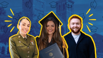 Triptych photo featuring (from left) From left: Breanna Ivette Maldonado, Katelynn Garmendia and Matthew Royer.