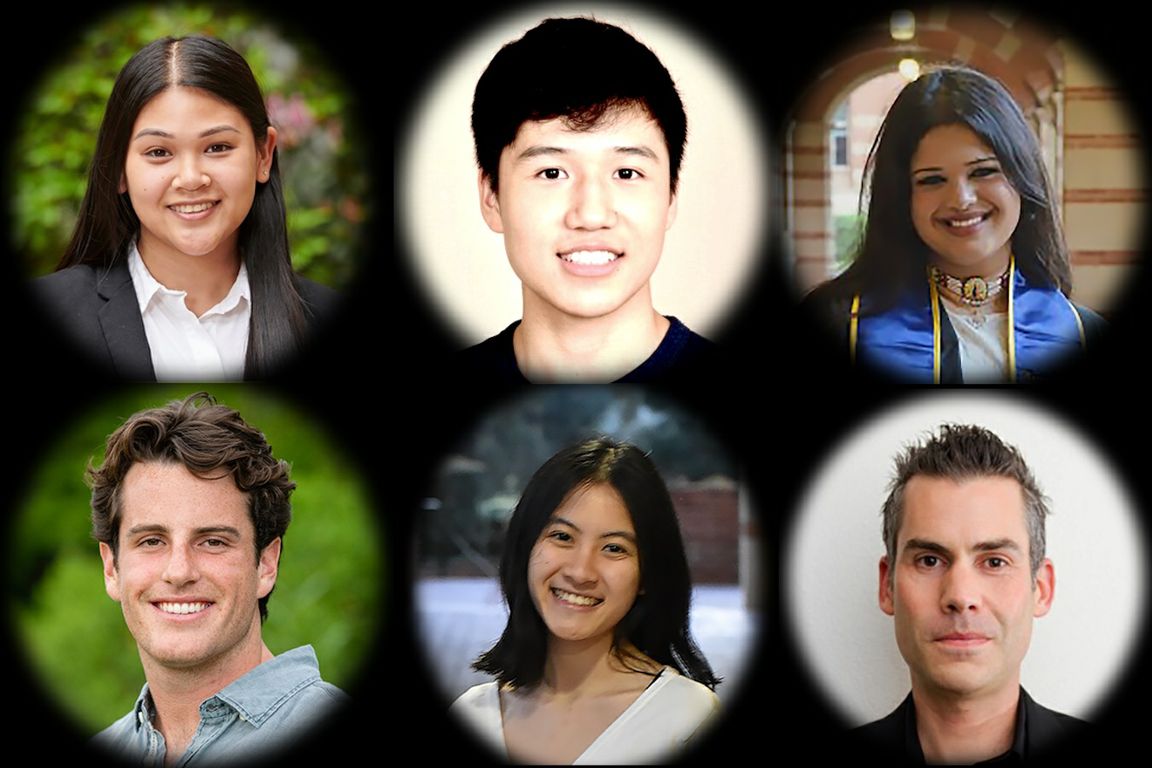 Photo collage featuring six Bruins selected for the 2024-25 Fulbright U.S. Program