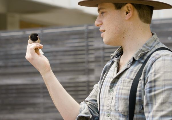 Joey Di Liberto with bird