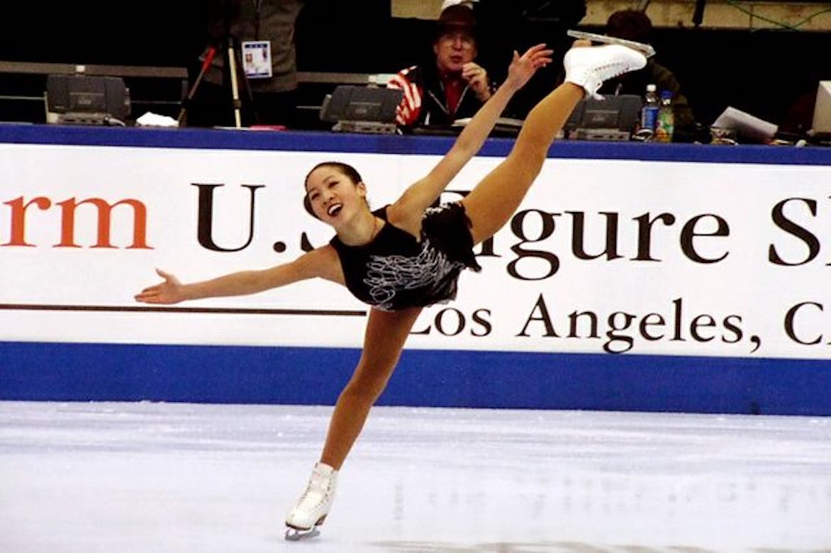 Michelle Kwan on the ice