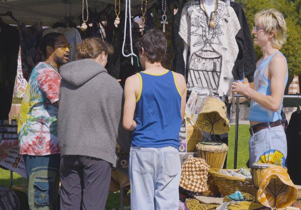 Merchant Terrance Kendrick at Blatinx on the block