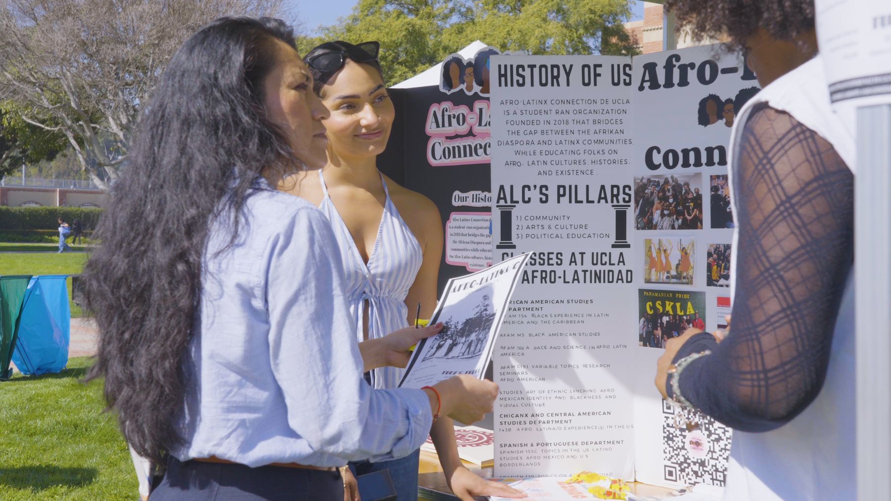  ALC student leadership Mikayla Cardona (middle) and Matthew Morales-Boyd 