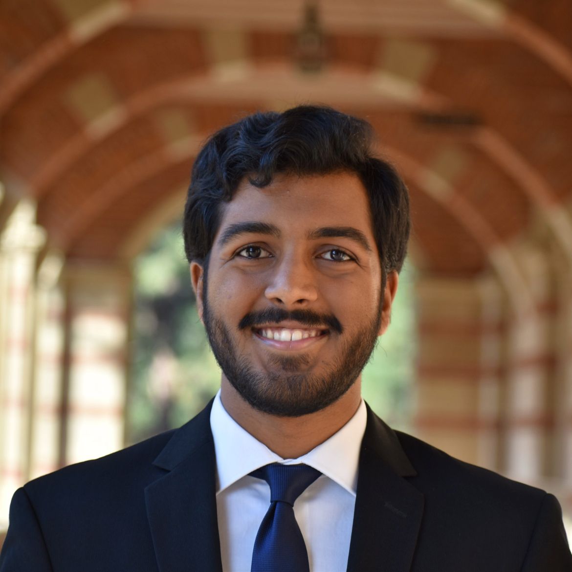 Sohan Talluri in dark suit and tie