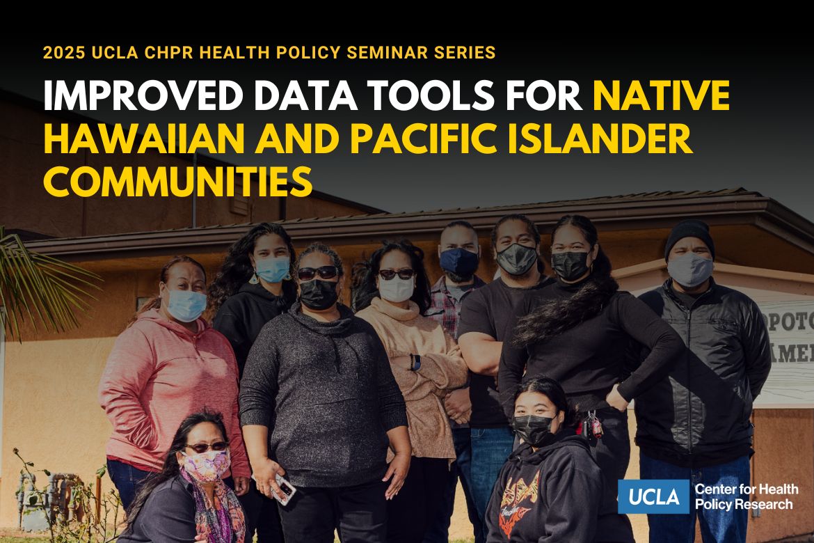NHPI webinar flyer showing people standing in rows with face masks on