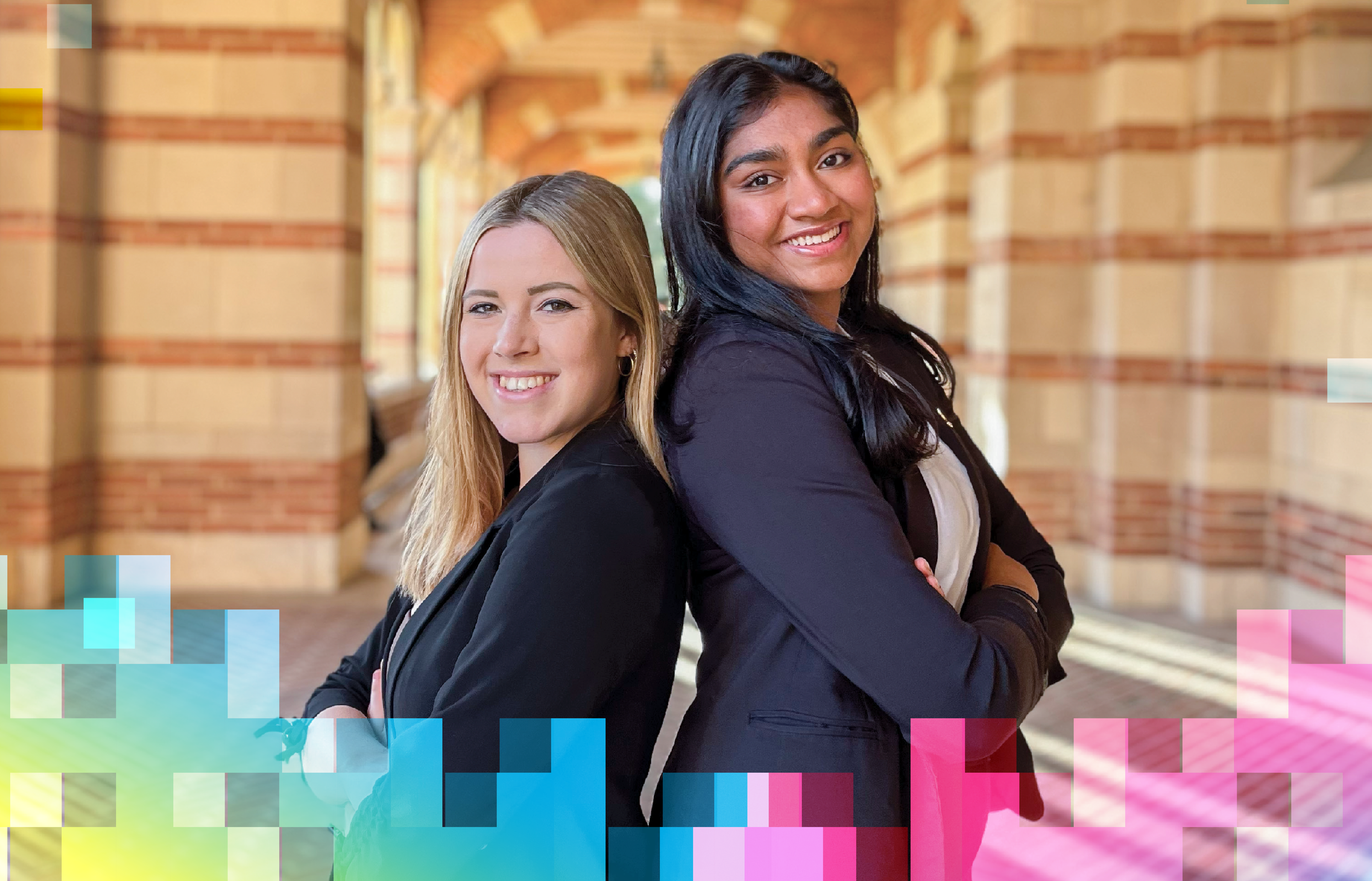 Gabrielle Malte and Harshikasai Kellampalli