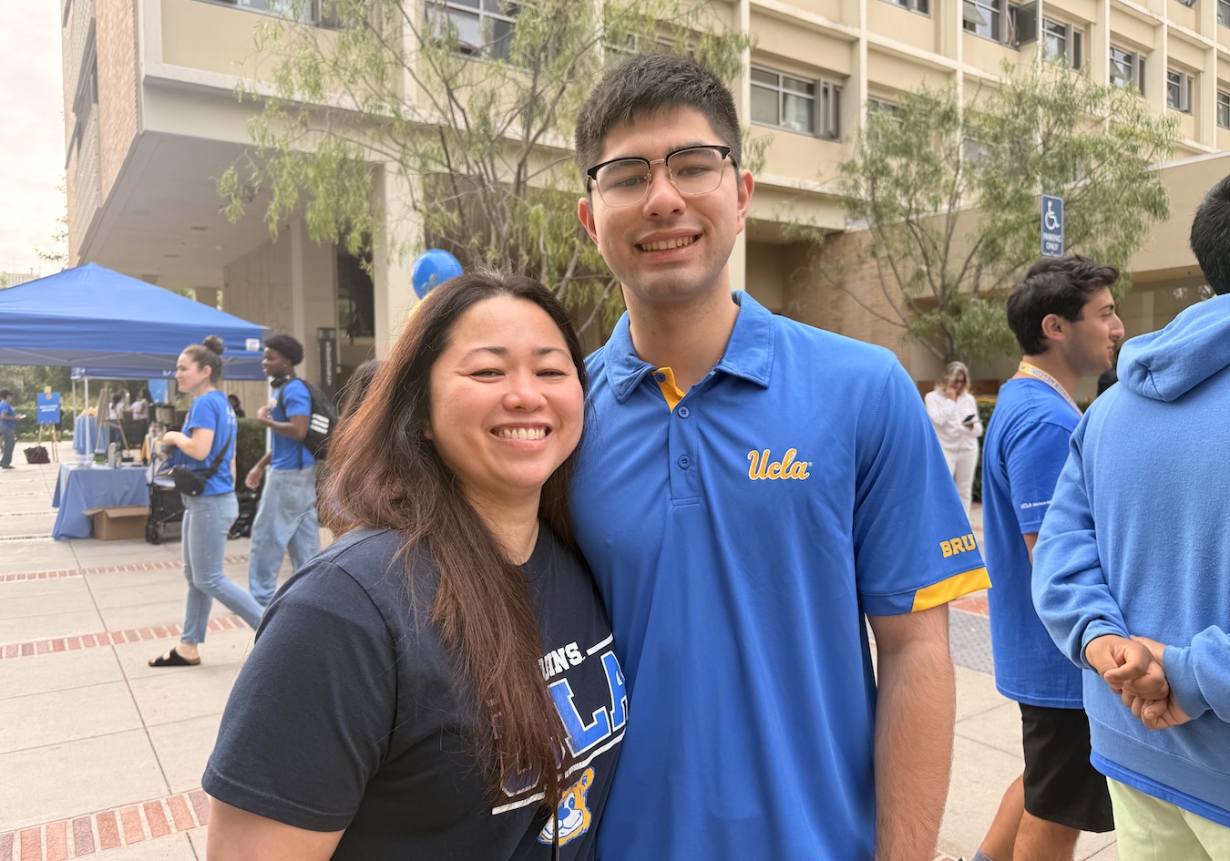 Enzo Pilcher and his mother, Sheryl