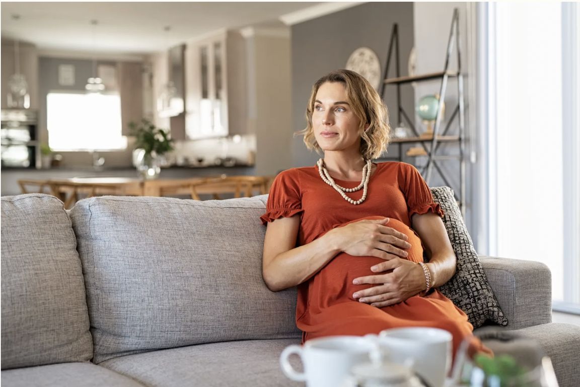 Stock image the belongs to Newsweek of pregnant woman 