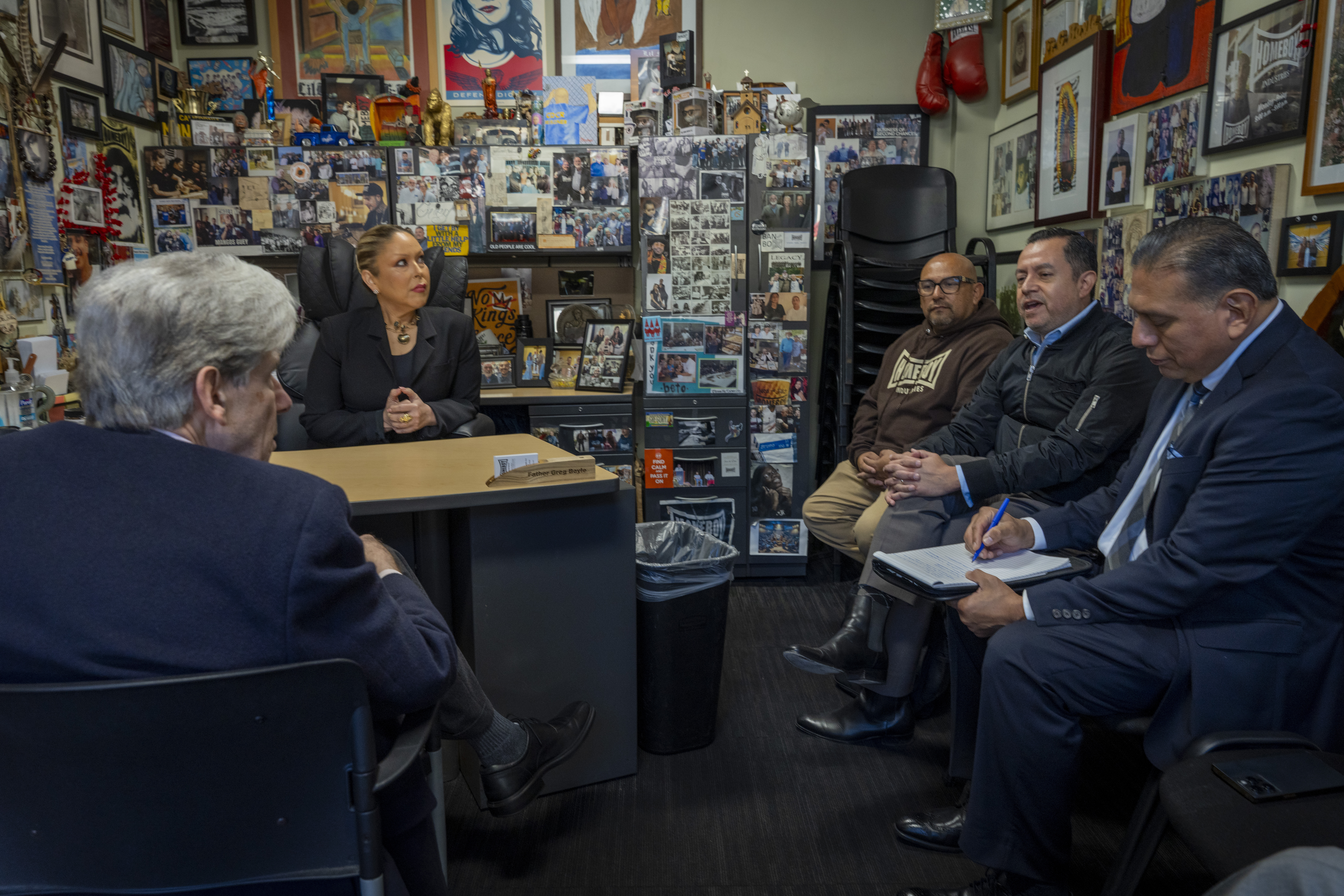 UCLA Chancellor Julio Frenk visits Homeboy Industries