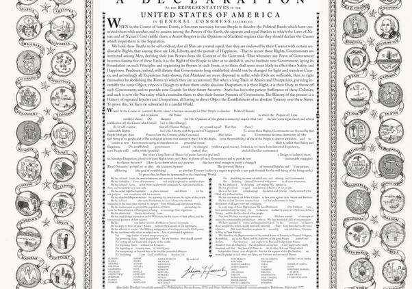 Johanna Drucker's "Re-Declaration Project," a contemporary reimagining of the Declaration of Independence