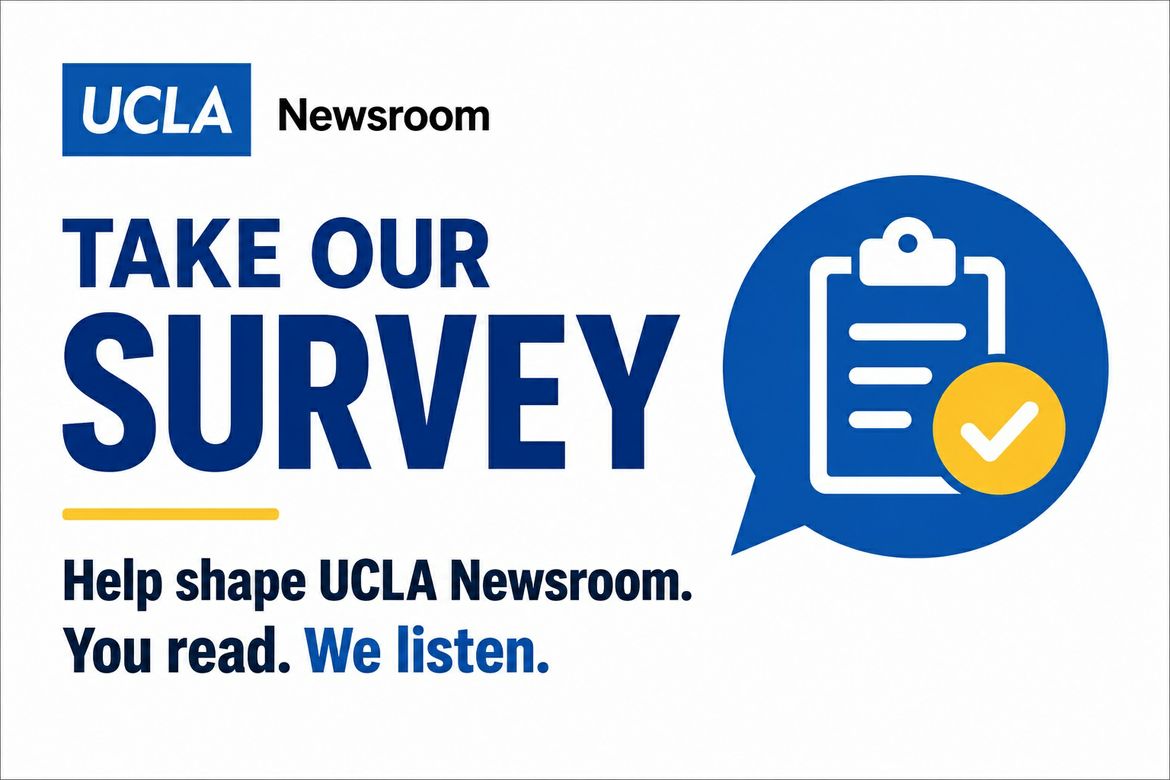 Newsroom Survey graphic inviting readers to take a survey and help shape future coverage, featuring a blue speech bubble with a clipboard and checkmark and the message, “You read. We listen.”